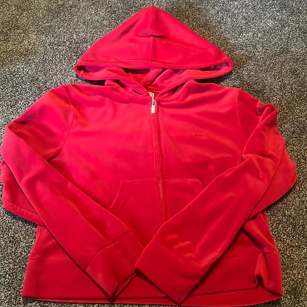 Vintage Juicy Couture zip up cropped hoodie